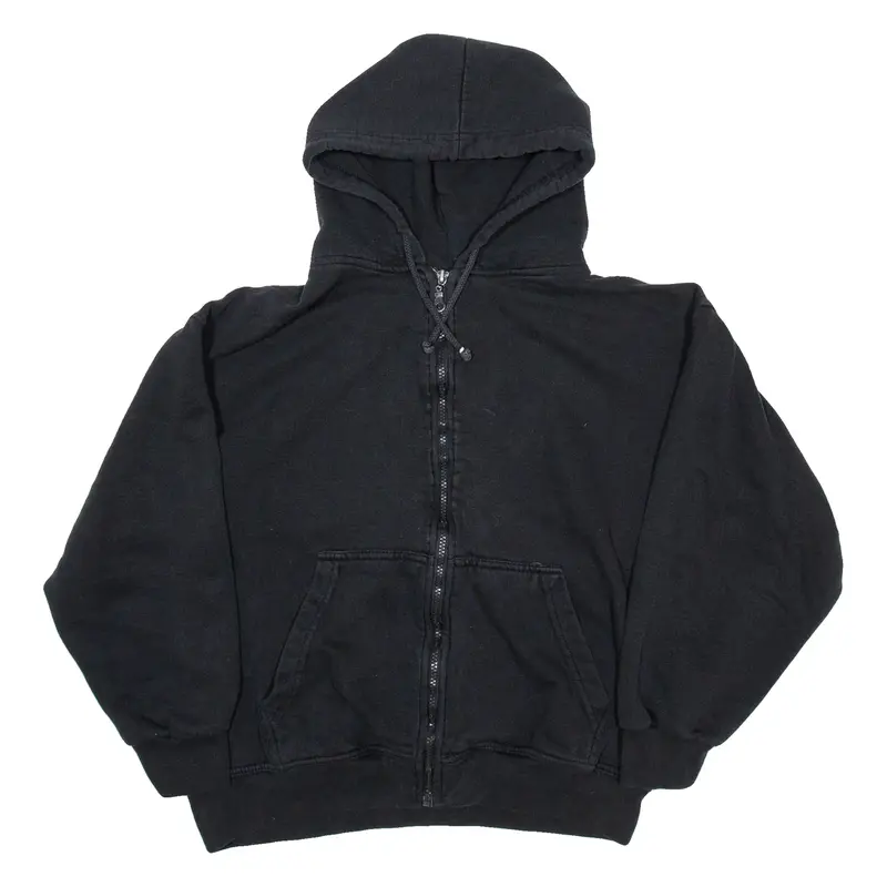 SAN MARINO Mens Black Hoodie Full Zip S