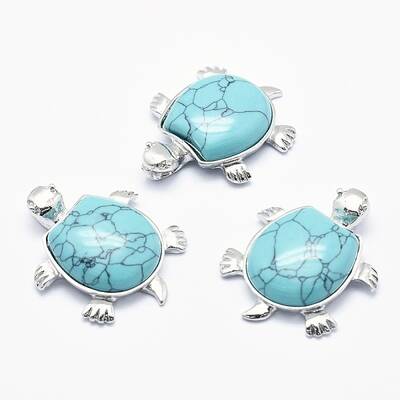 Synthetic Green Turquoise Pendant