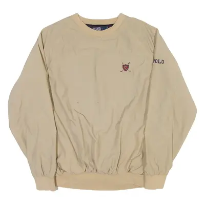 POLO RALPH LAUREN Mens Sweatshirt Beige Crew Neck S