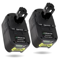 2 Pack 6.0Ah 18-Volt Replacement Battery for Ryobi 18V Battery ONE+ Plus P108 P102 P103 P104 P105 P107 P109 P122 PBP005 RB18L...