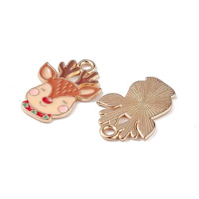 Christmas Alloy Enamel Pendants