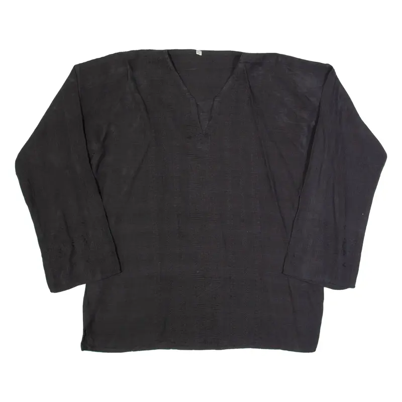 Womens Top Black V-Neck Long Sleeve XL