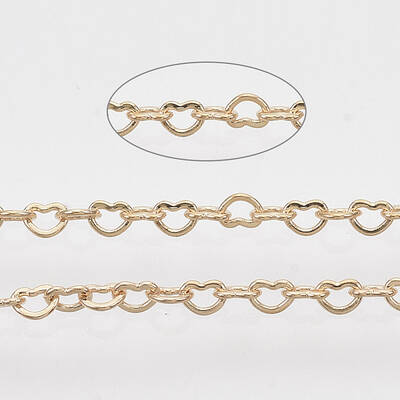 Soldered Brass Heart Chains