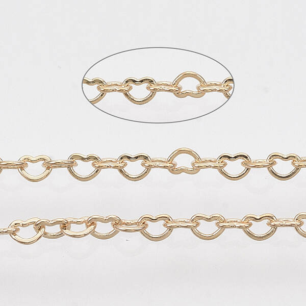 Soldered Brass Heart Chains