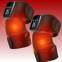 3-in-1 Massager, Shoulder Elbow Knee Pad, Muscle Stiffness Massage Belt, 3 Adjustable Vibrations and Heating Modes Massager, ...