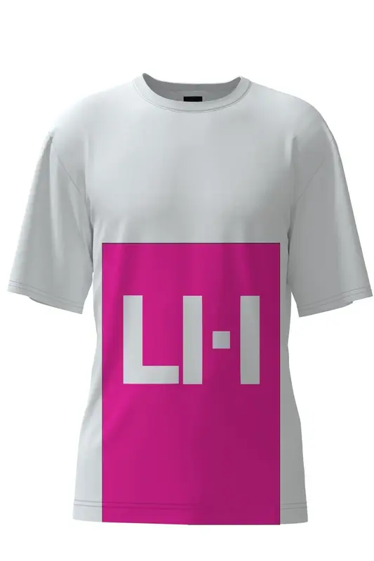 LH Logo T-shirt in White & Pink | Size: XL