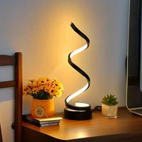 USB Powered Spiral Design LED Desk Lamps, 3-color Dimming Desk Room Lights, Home Decor Indoor lights, Creative LED Light Suit...