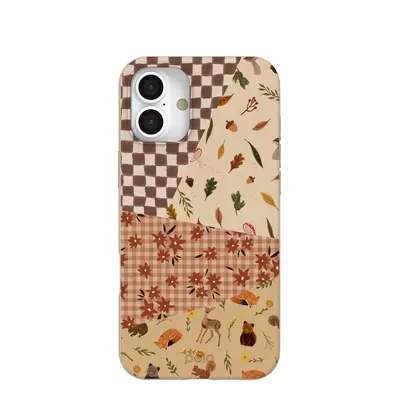 Seashell Autumn Quilt iPhone 16 Plus Case