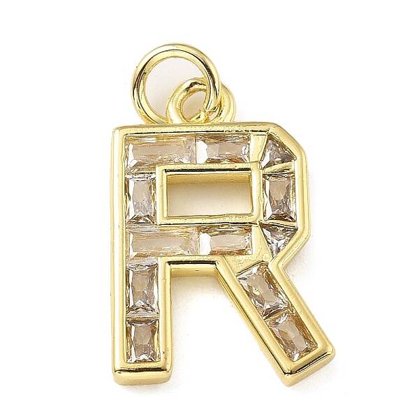 Brass Micro Pave Cubic Zirconia Pendants