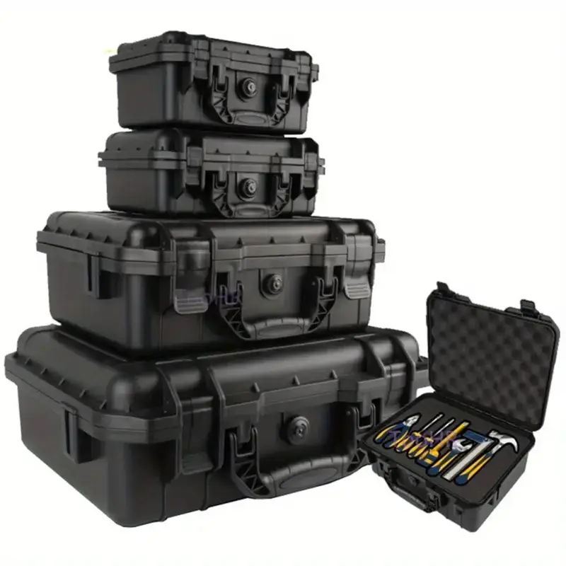 Waterproof Hard Carry Case Bag, Tool Case with Pre-cut Sponge, Safety Protector Organizer, Hardware Toolbox, Tool Organizer