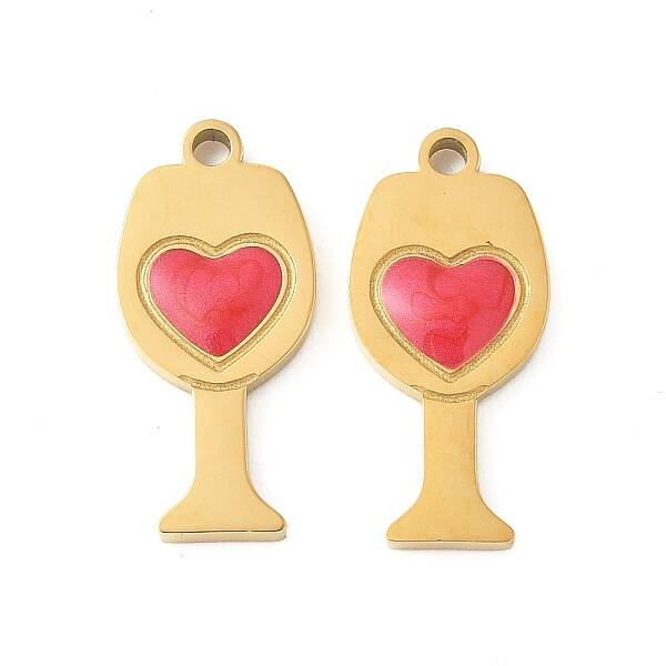 304 Stainless Steel Enamel Pendants