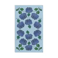 Slightly Subtle Hydrangea Towel on Light Blue, Floral Kitchen Decor, Gift for Gardeners, Blue Flower Towel, Spring Home Decor...