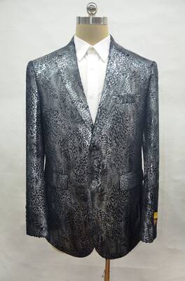 Mens Alligator Leather Jacket - Gator Jacket - Black