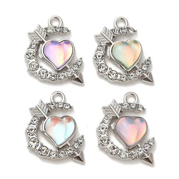 Platinum Alloy Glass Pendants