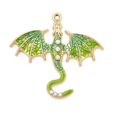 Rack Plating Alloy Enamel Pendants