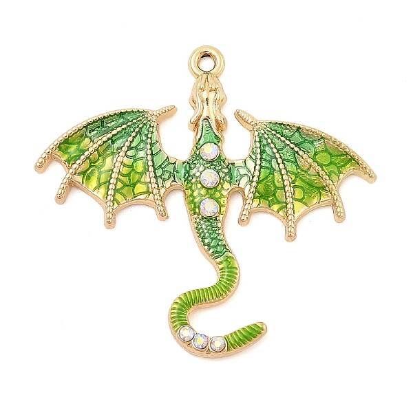 Rack Plating Alloy Enamel Pendants