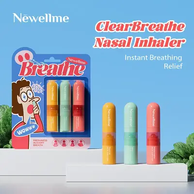 Newellme Nasal Stick - Ultra - Potent Essential Oil Vapors, Instantly Wake You Up, Overcome Drowsiness & Revitalize Your Sens...