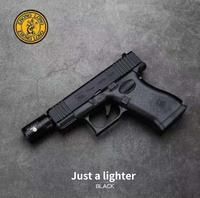 【Cool Gift】Glock Exquisite Butane Lighter [No Fuel Included]Windproof Refillable Lighter For Cooking, BBQ, Camping And Da...