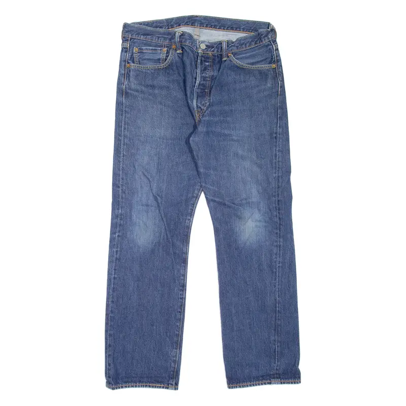 LEVI'S 501 Jeans Mens Blue Regular Straight W34 L30