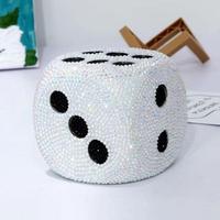 DIY 3D Dice, Rhinestone Decor Dice, Desktop Decoration Ornaments, Cute Panda & Alpaca & Flamingo Shape DIY Painting Cartoon, ...