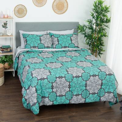 Mandala Paws 7-Piece Microfiber Comforter Set - Full