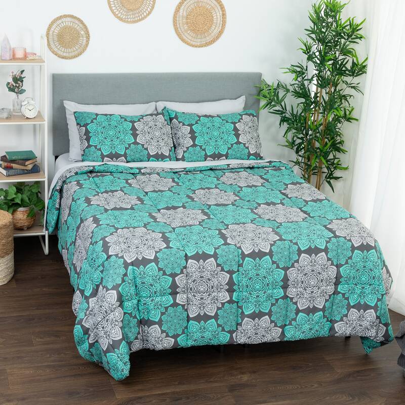 Mandala Paws 7-Piece Microfiber Comforter Set - Full