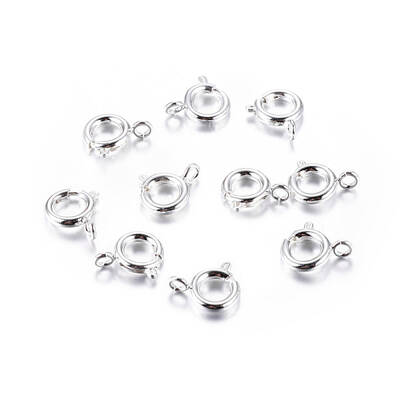 Brass Spring Ring Clasps