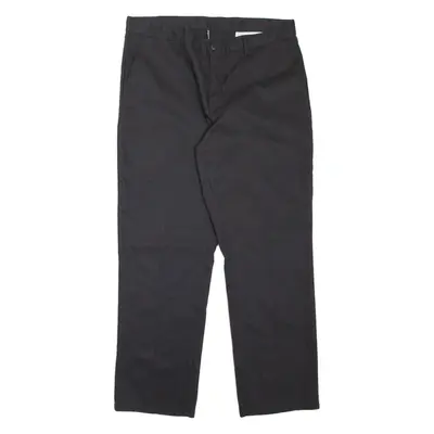DICKIES Workwear Mens Trousers Black Regular Tapered W36 L30
