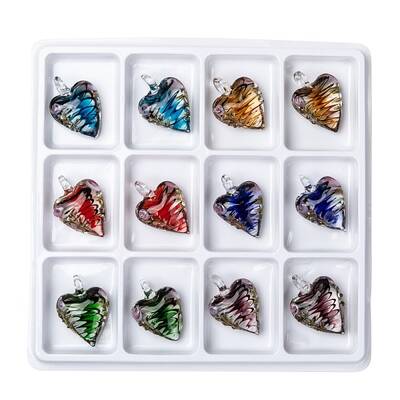 Handmade Goldensand Lampwork Pendants