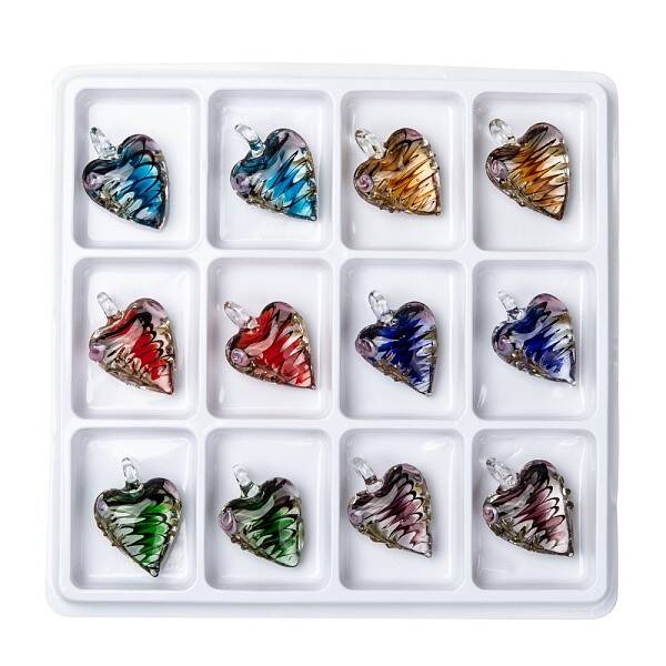 Handmade Goldensand Lampwork Pendants
