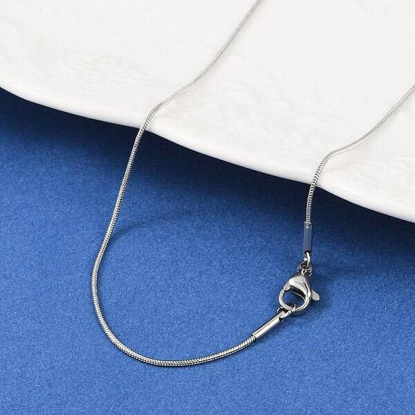 Non-Tarnish 304 Stainless Steel Snake Chain Necklaces