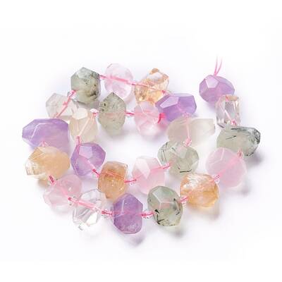 Natural Quartz & Peridot Beads Strands