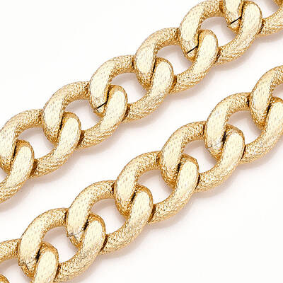Aluminum Textured Curb Chains