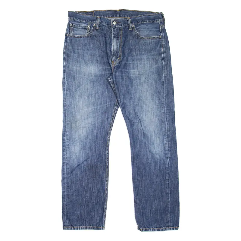 LEVI'S 513 Jeans Mens Blue Slim Straight Stone Wash W36 L29