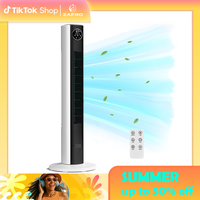 Zafro Tower Fan Quiet Cooling 24H Timer Remote Control Powerful Standing 8 Wind Speed 3 Wind Modes Ionizer Mode Bladeless Por...