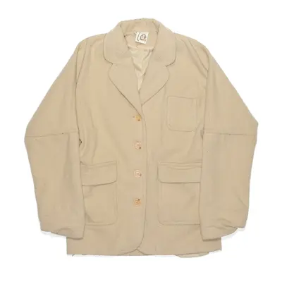IN FASHION Wool Blend Casual Beige 80s Jacket Womens M
