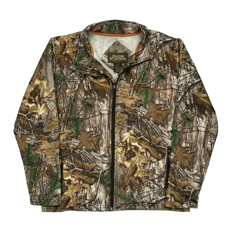 Outdoor Master Sportsman Camo Jacket - Medium Khaki Polyester | Size: medium