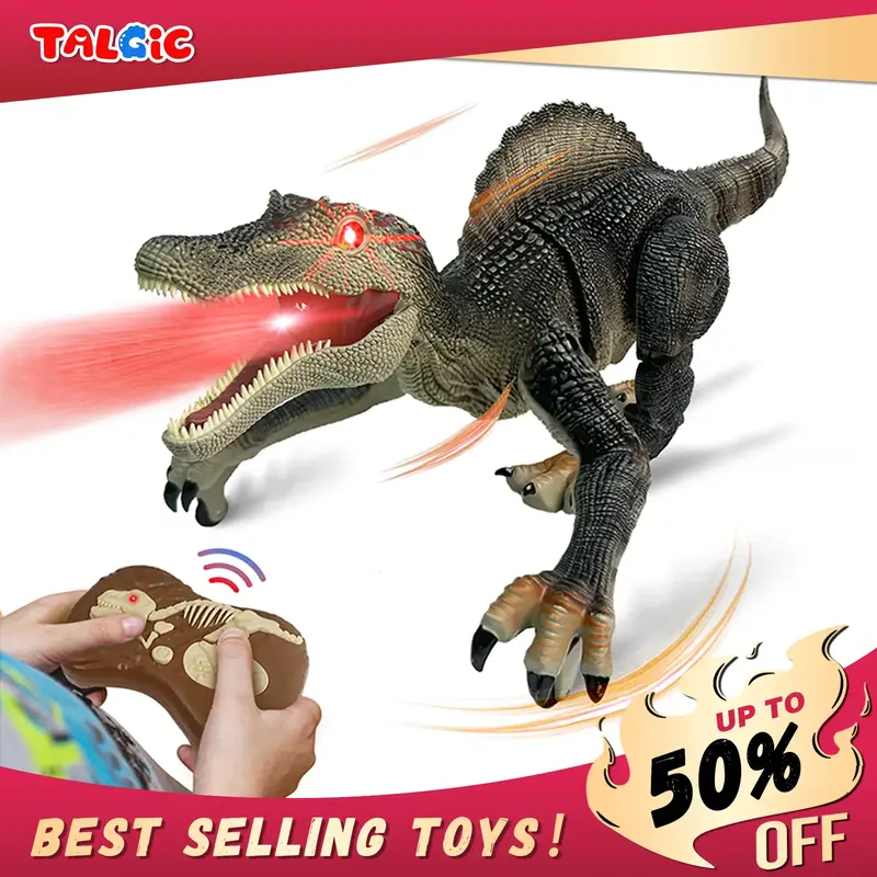 RC Spinosaurus Dinosaur toys for kid, best gift for boy 3-8, mother's day gift idea