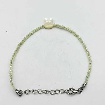 Faceted Rondelle Glass Beaded Bracelets