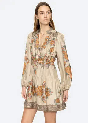 Dress Fiorella Border P Aw24-020 Blossom | Color: BLOSSOM | Size: S