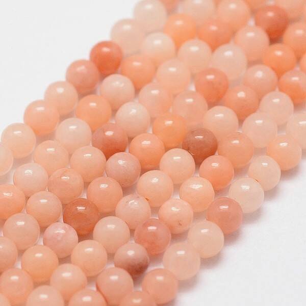 Natural Pink Aventurine Beads Strands