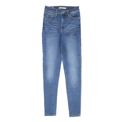 LEVI'S Mile High BIG E Jeans Blue Denim Slim Skinny Stone Wash Womens W25 L30