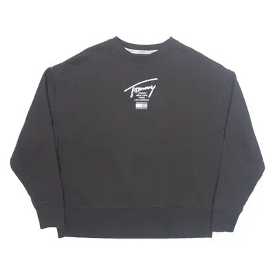 TOMMY JEANS Mens Sweatshirt Black M