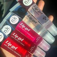 New York Variety Set of 5 Hydrating Lip Gels - Vitamin E (Clear, Rosehip Oil, Bubble Gum, Cherry, Strawberry)