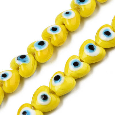 Handmade Evil Eye Lampwork Beads Strands