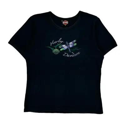 Winchester Harley Davidson Graphic T-Shirt - XL Black Cotton