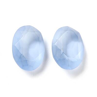 Frosted Glass Rhinestone Cabochons