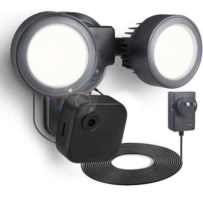 Wasserstein 3-in-1 Floodlight, Charger & Mount for Blink Outdoor 4 & 3 / XT2 / XT Camera | 24.6 ft Power Adapter Included