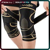GEEKHOM Copper Knee Braces with Strap for Knee Pain Women and Men(2 Pack), Knee Compression Sleeve for Arthritis, ACL, Menisc...