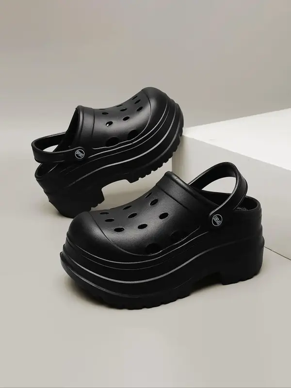 Women's Minimalist Non-slip Platform Clogs, Casual Soft Comfortable Non-slip Clogs, Fashionable Clogs for Indoor & Outdoor We...